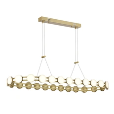 Изображение SL6610.203.26 Светильник подвесной ST-Luce золотистый/белый LED 1*50W 4000K МОНРО