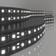 Изображение Светодиодная лента 120 Led 9,6 Вт IP20, 6500K холодный белый, 5 м 2835 24V 120Led 9,6W IP20 Black