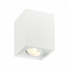 Изображение ST109.507.01 Светильник потолочный Белый GU10 1*50W  L100xW100xH123 220V Без ламп Накладные светильники