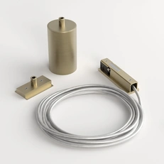 Изображение Brass Line Подвесной комплект для подключения трековой системы освещения к питанию латунь боковой 85009/00 85009/00