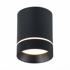Изображение ST115.432.12 Светильник потолочный Черный LED 1*12W 3000K 840Lm Ra>90 120° IP20 D79xH100 170-240V Накладные светильники