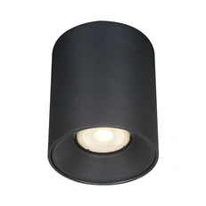 Изображение ST167.402.01 Светильник потолочный Черный GU10 1*50W IP20 D80xH95 220V Без ламп Накладные светильники