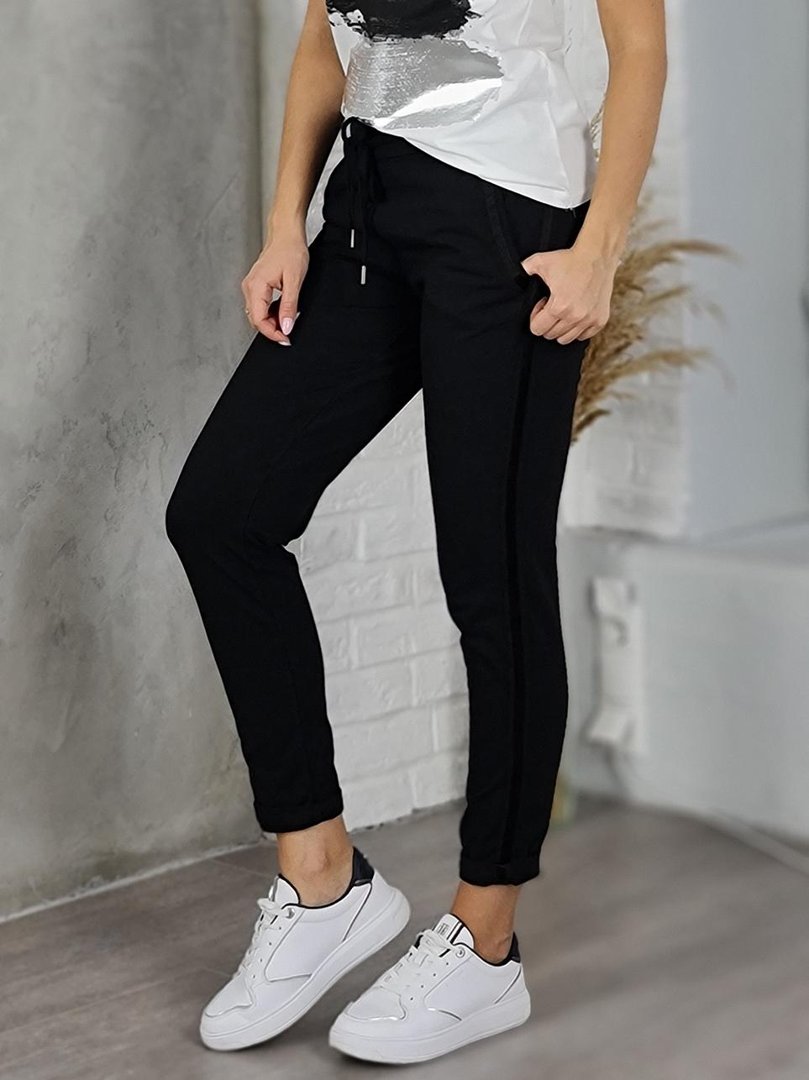 Брюки Naiif на завязочках чёрные, фотография №1