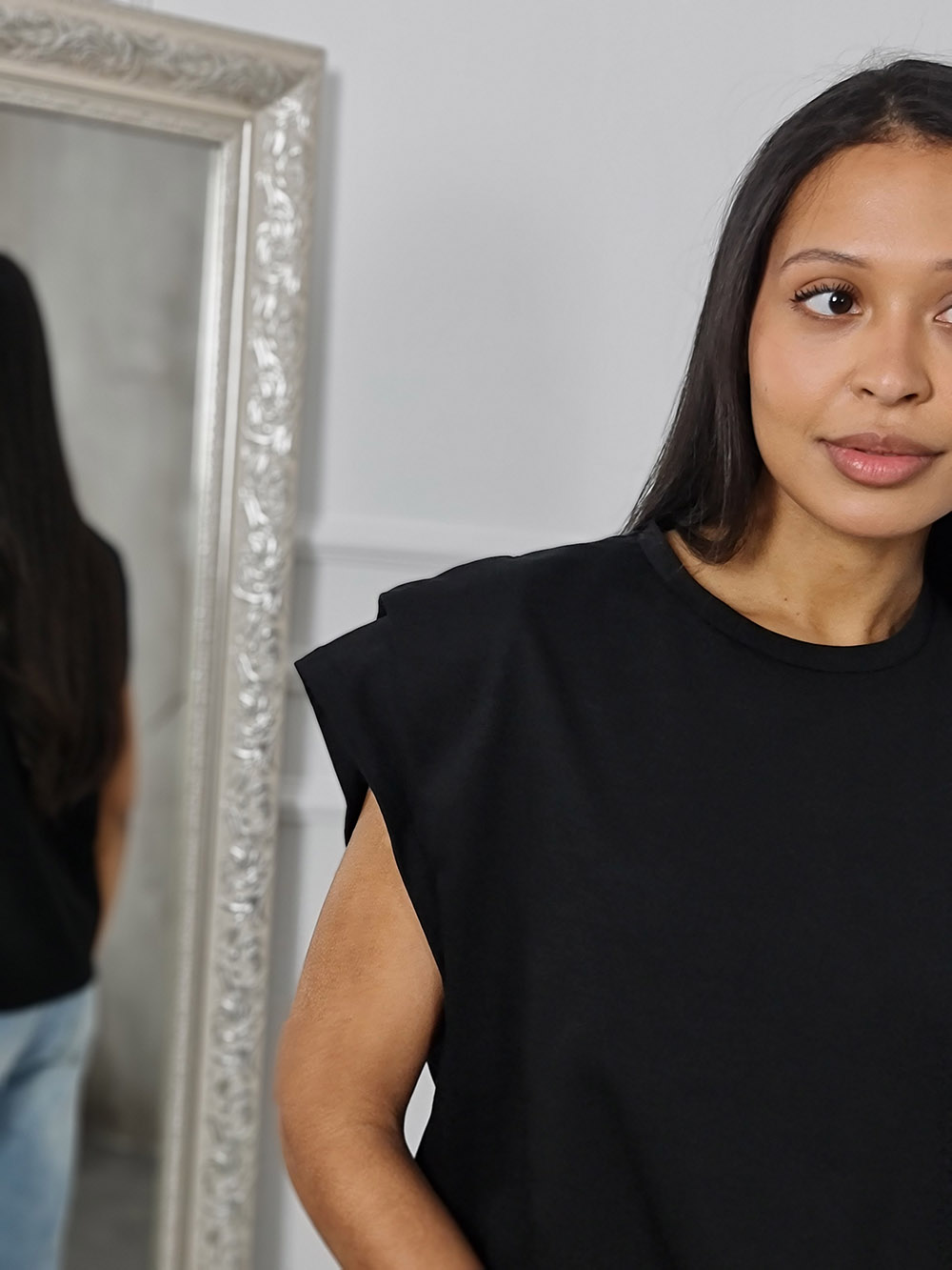 Футболка Souvenir двойной рукав черная , фотография №2