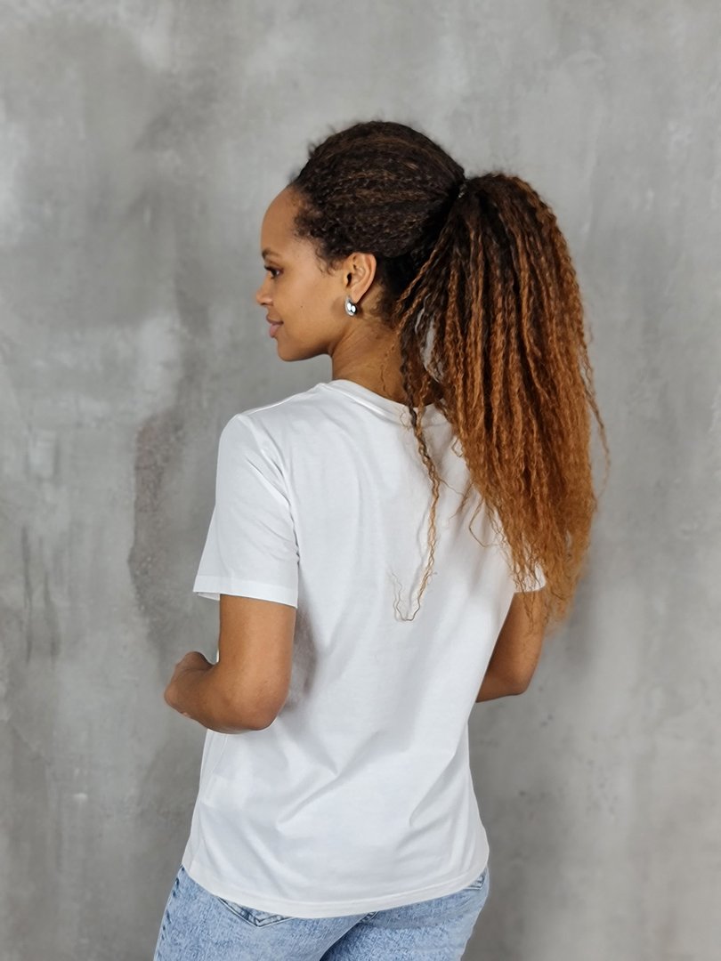 Футболка Y.Two с ракушкой белая, фотография №3