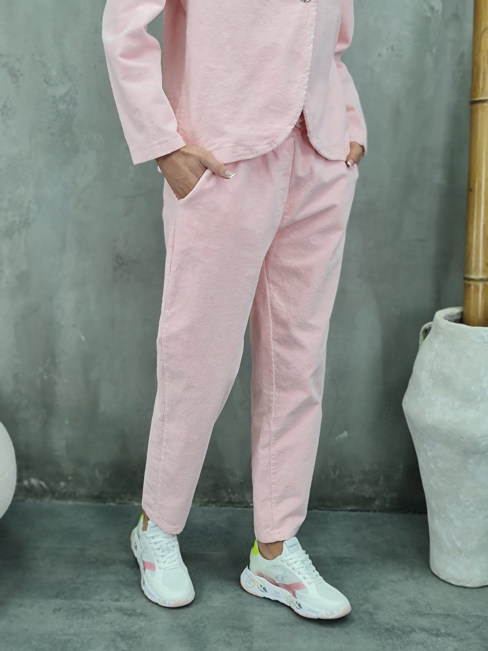 Костюм LIVAN'S вельветовый брюки и пиджак пудра, фотография №4