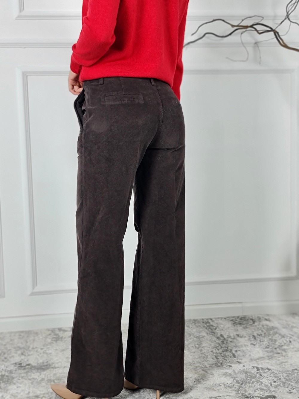 Брюки Defence вельветовые прямые шоколад , фотография №3