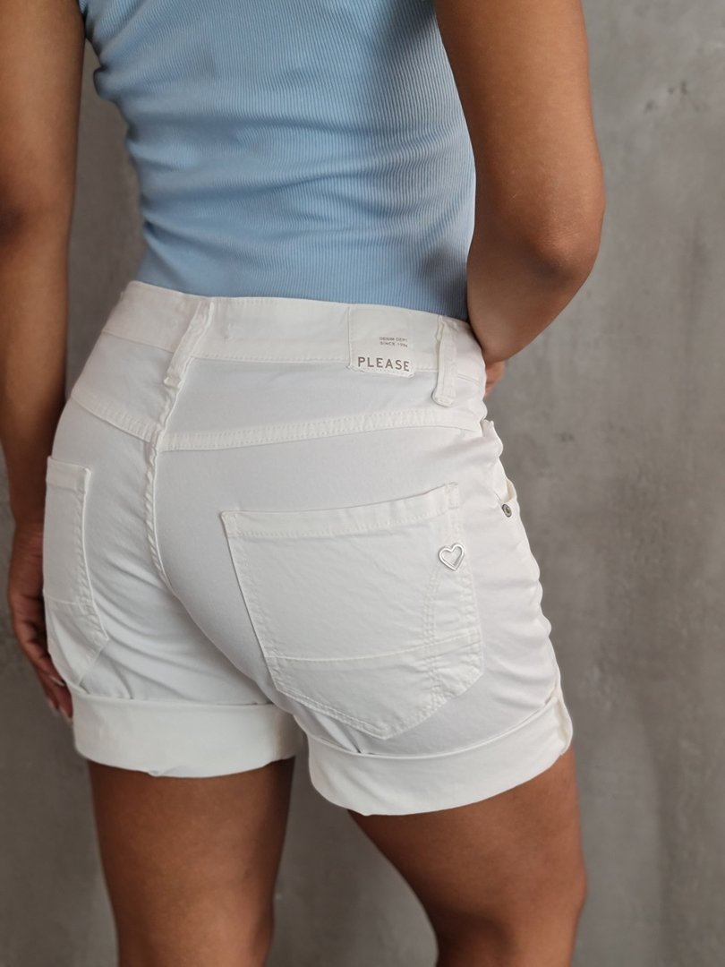 Шорты Please джинсовые белые, фотография №3