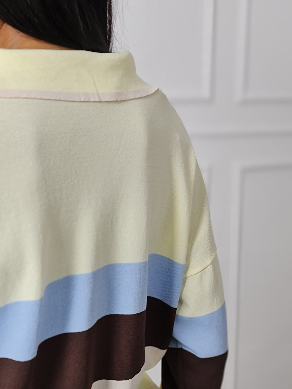 Поло Vicolo в полоску желтое , фотография №4