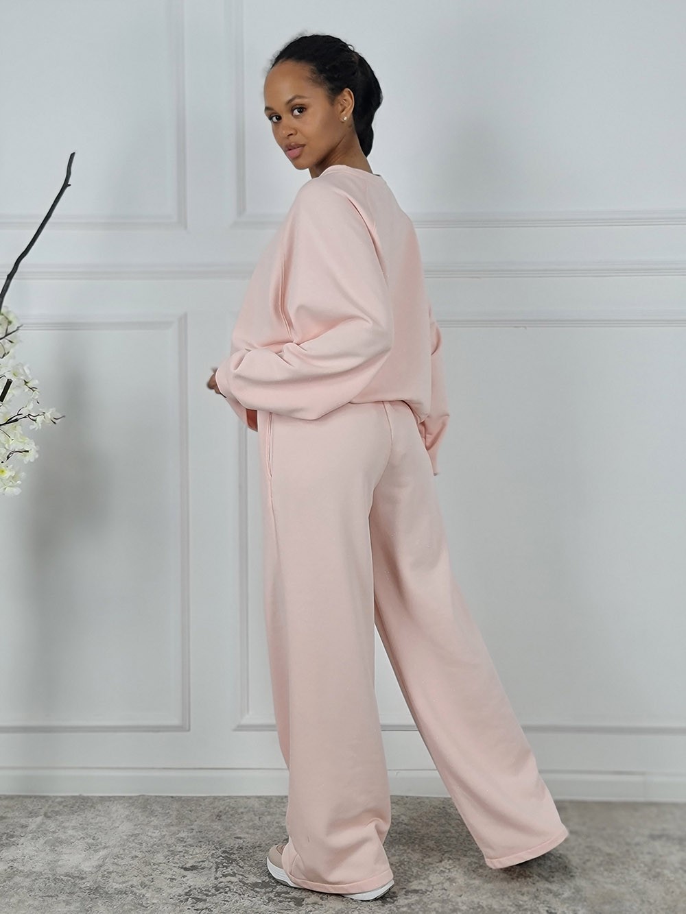 Костюм MOOIJ с блестками свитшот и брюки пудра, фотография №3