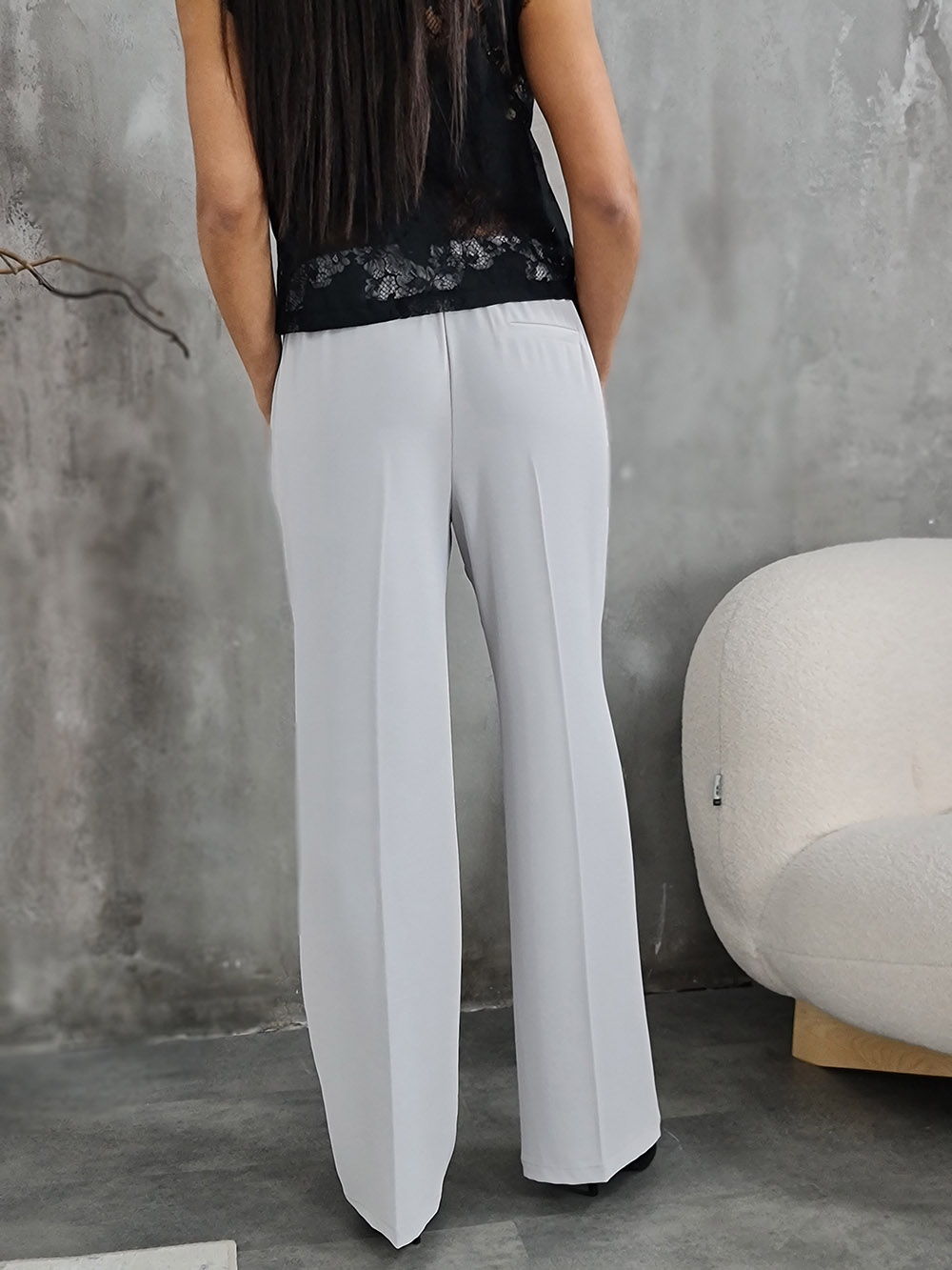 Брюки imperial резинка сзади светло-серые, фотография №4