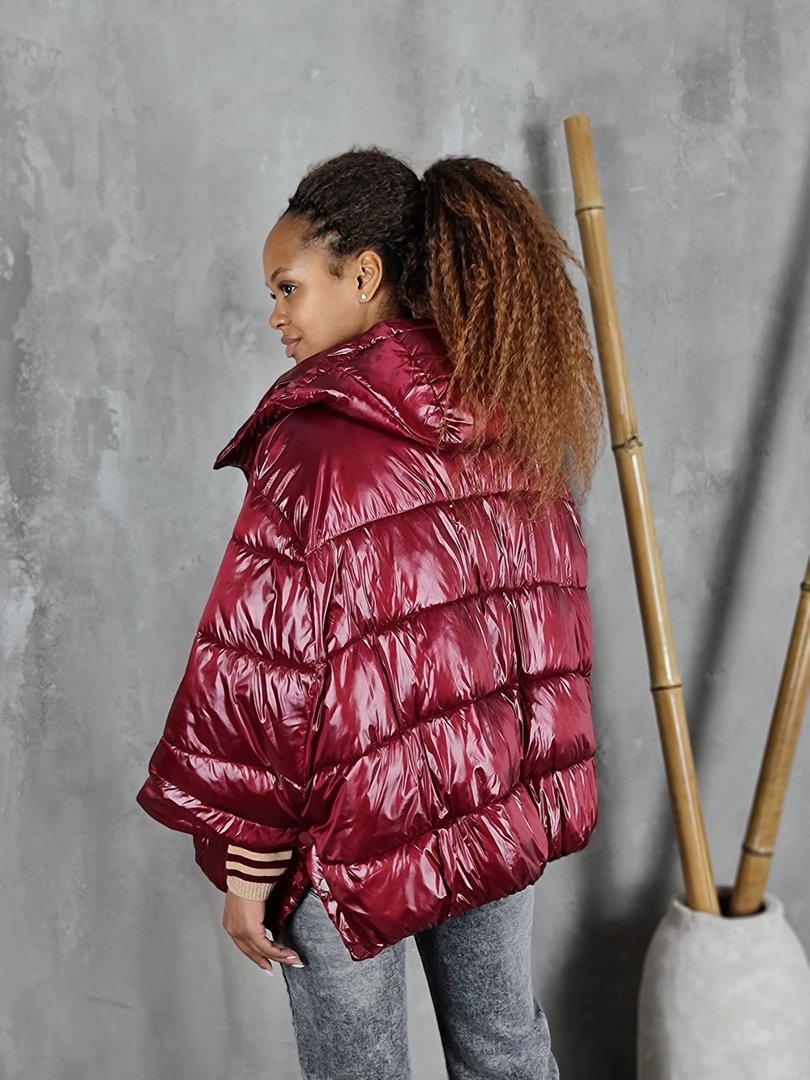 Куртка Monte Cervino рукава летучая мышь винный, фотография №5