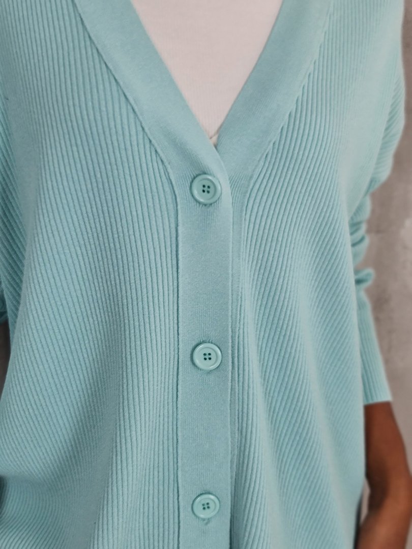 Кардиган Kontatto в рубчик ментол, фотография №4