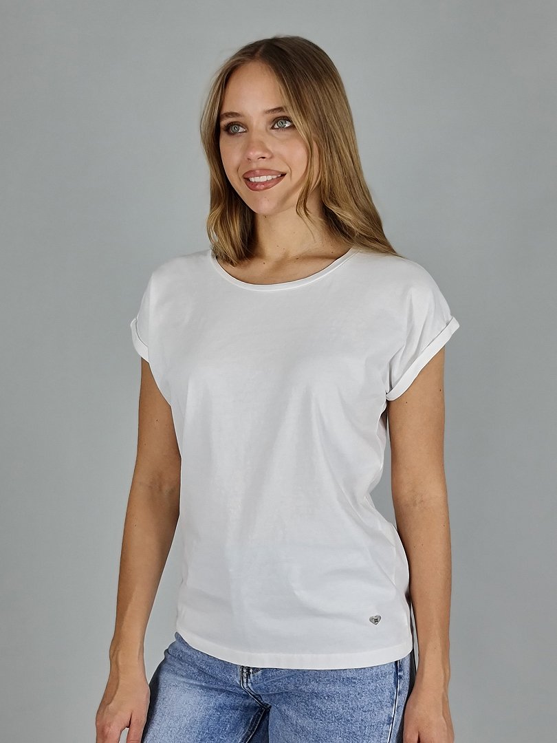 Футболка Please сердце на спине белая (Bianco) , фотография №2