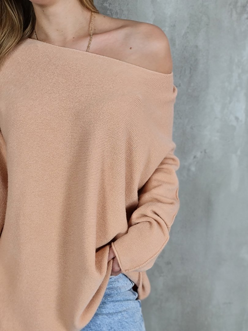 Джемпер Please oversize персиковый, фотография №4