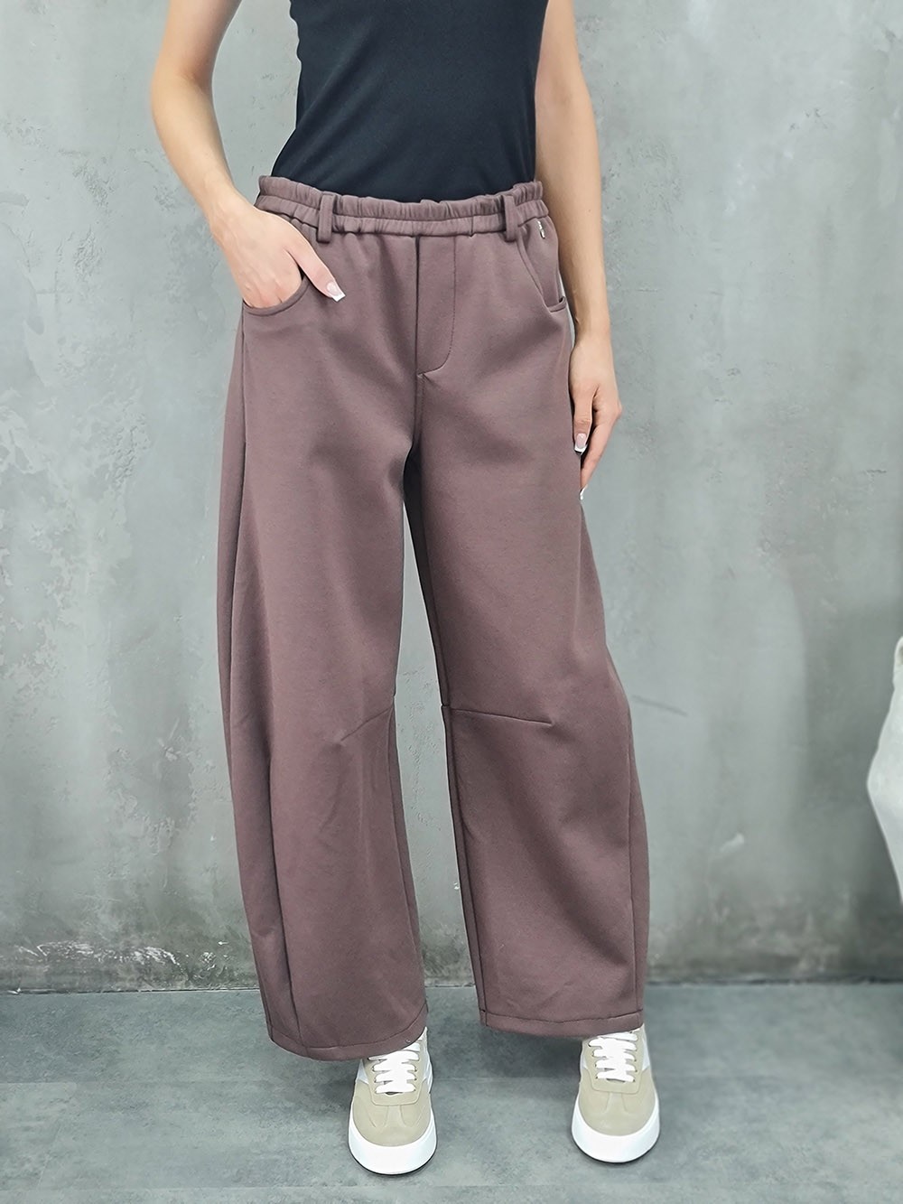 Брюки Souvenir на резинке шоколад, фотография №1