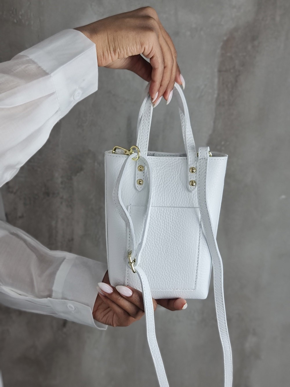 Сумка маленькая белая, фотография №2
