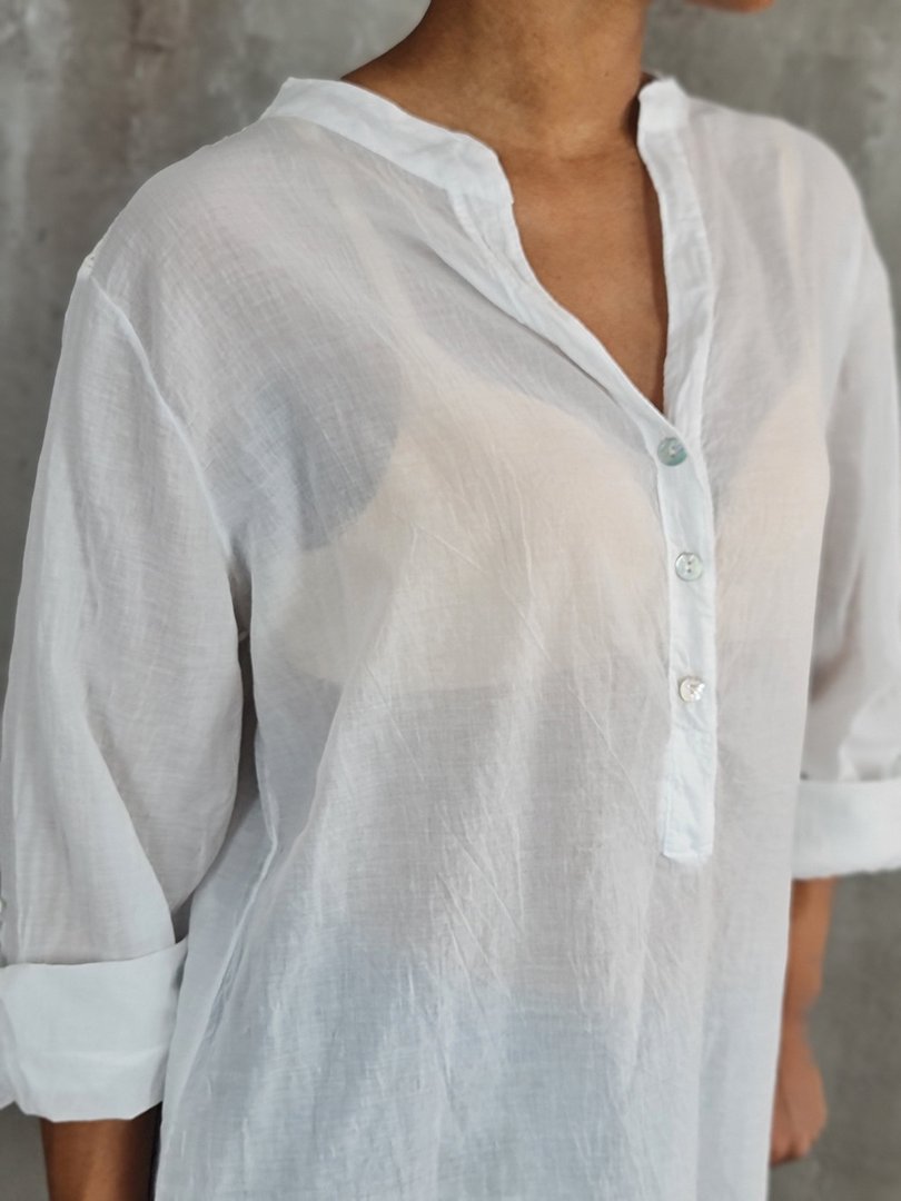 Рубашка STAR с кружевом на спине белая, фотография №4