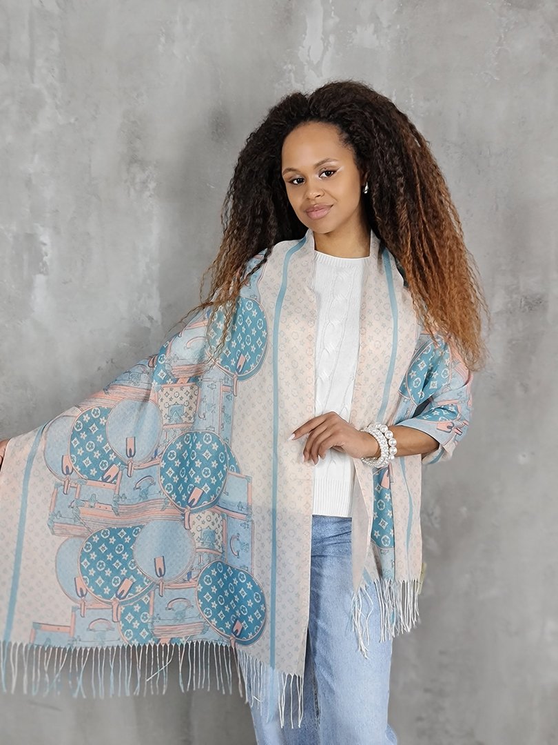 Шарф My Little Italy голубой, фотография №2