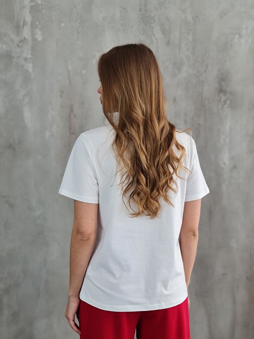 Футболка Y Two с красной надписью AMOUR , фотография №3