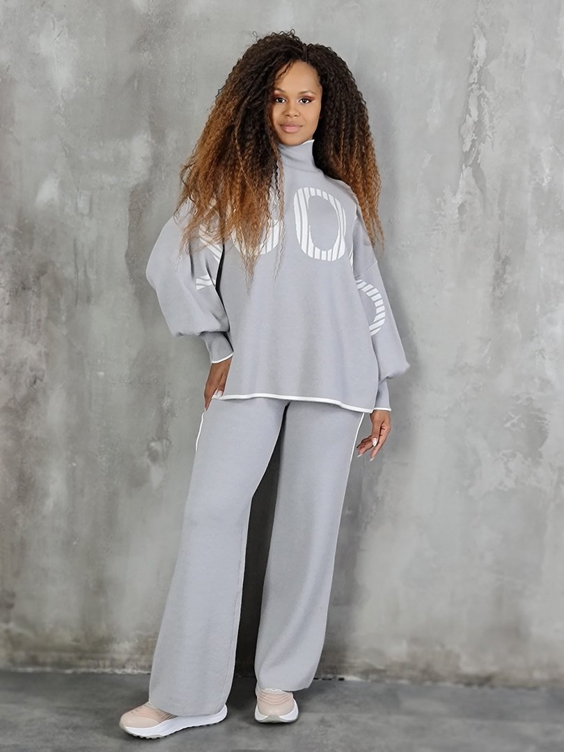 Костюм Vicolo свитшот и брюки серый, фотография №2