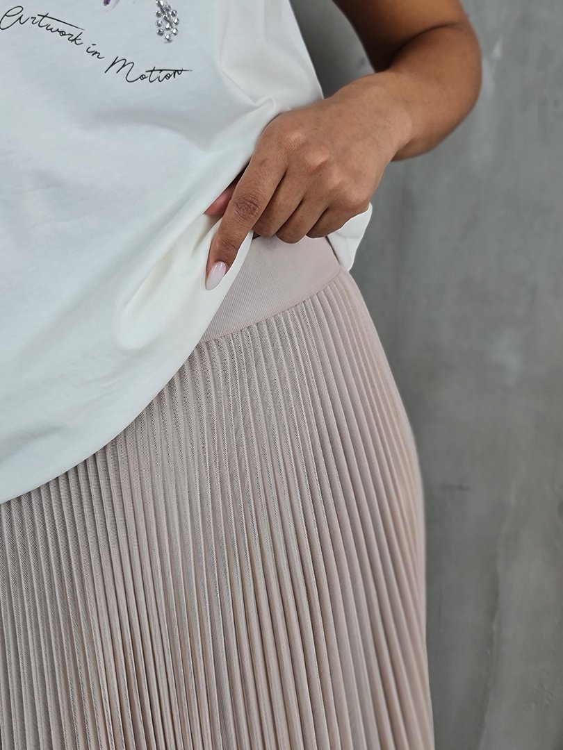 Юбка Imperial сетчатая плиссированная пудра , фотография №4