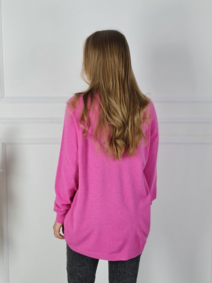 Джемпер J&J Couture укороченный спереди фуксия, фотография №3