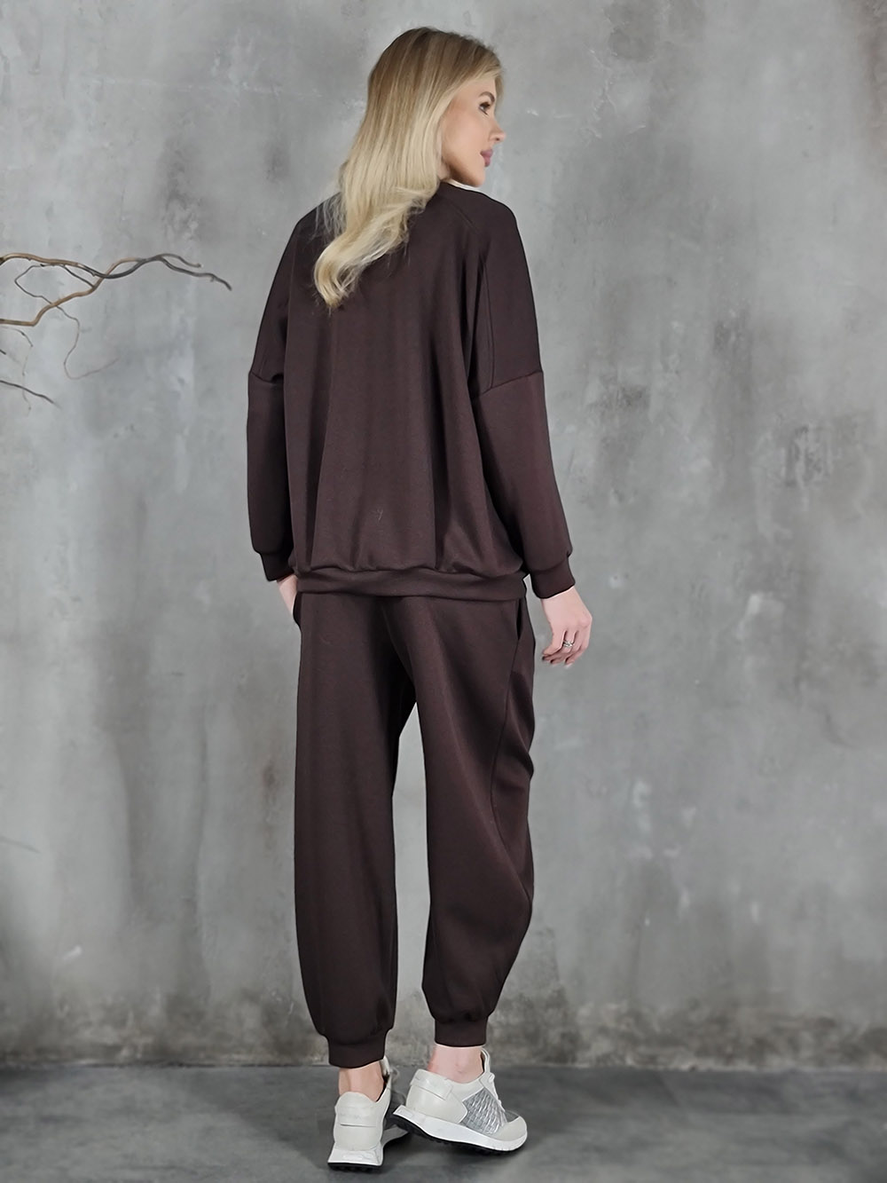 Imperial костюм кардиган брюки шоколад , фотография №3