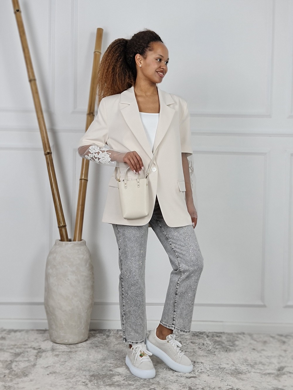 Сумка маленькая кремовая, фотография №4