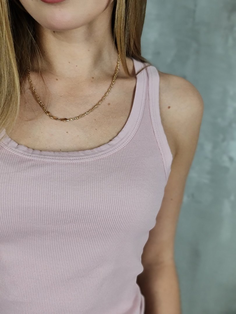 Топ Vicolo базовый в рубчик розовый, фотография №3