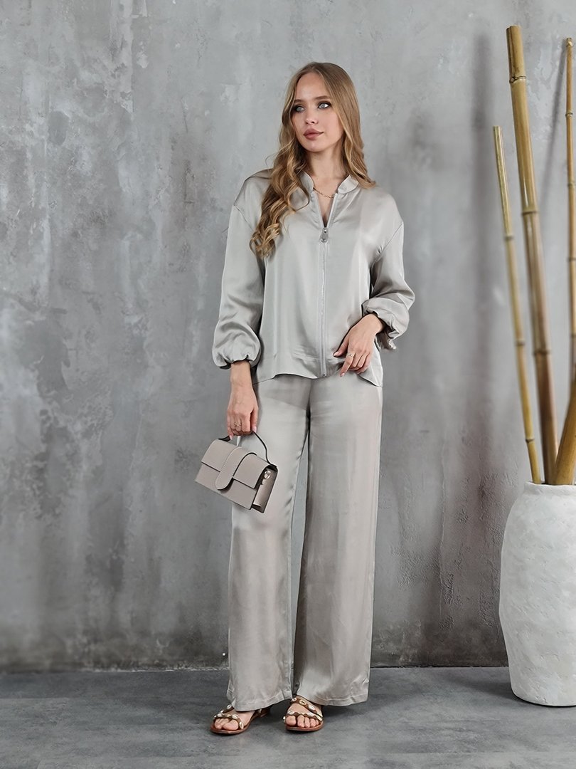 Костюм CLOTHÉ бомбер и брюки бежевый , фотография №1