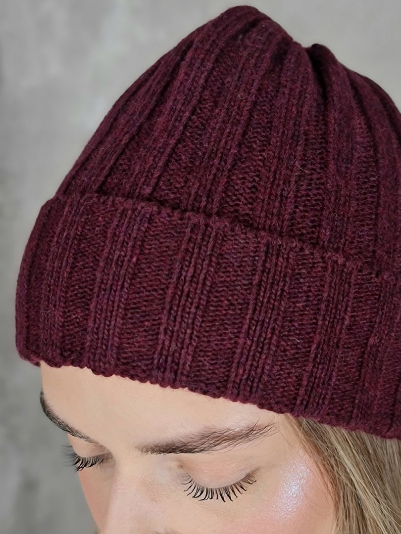 Шапка CASHMERE с кашемиром винная, фотография №2