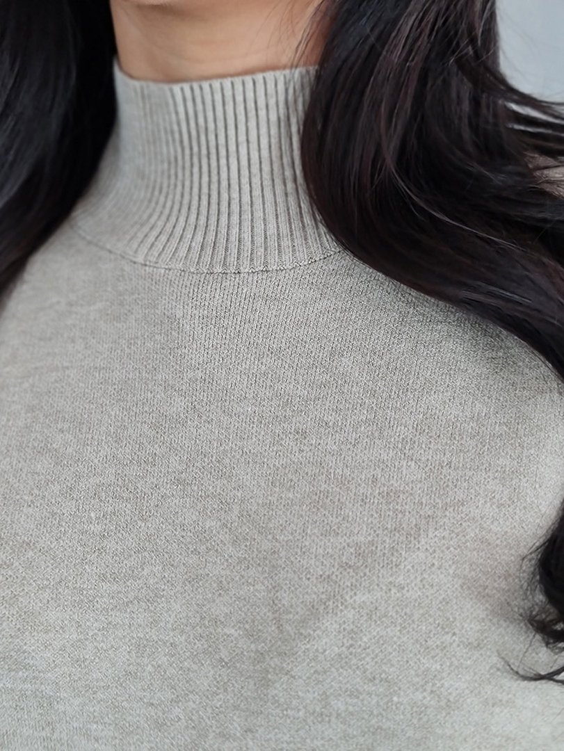 Платье Lara с короткими рукавами бежевое, фотография №5