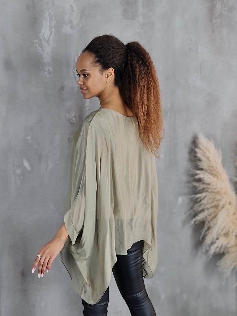 Туника CLOTHÉ свободная хаки, фотография №4