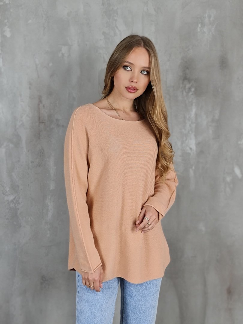Джемпер Please oversize персиковый, фотография №2
