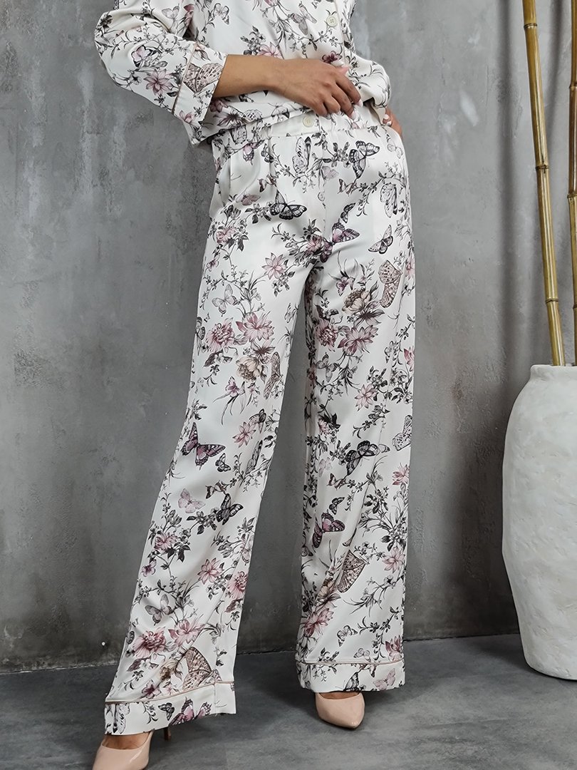 Костюм CLOTHÉ с розовыми бабочками кремовый, фотография №5