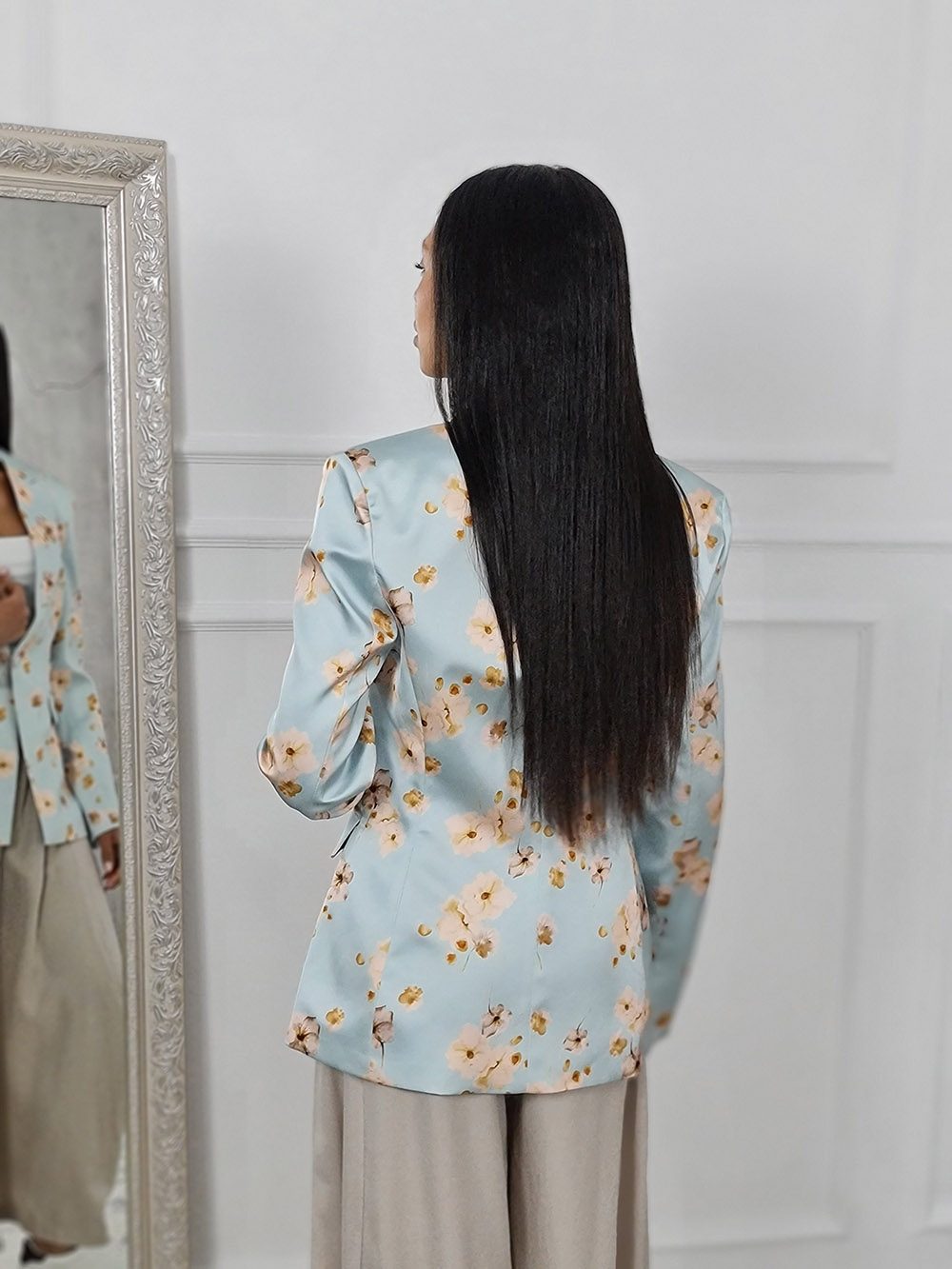 Пиджак Imperial с принтом "цветы" тиффани , фотография №2