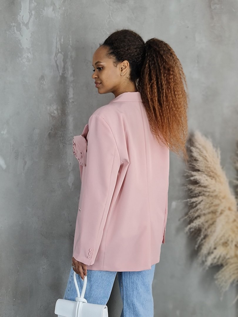 Пиджак Vicolo с брошью розой пудра, фотография №4