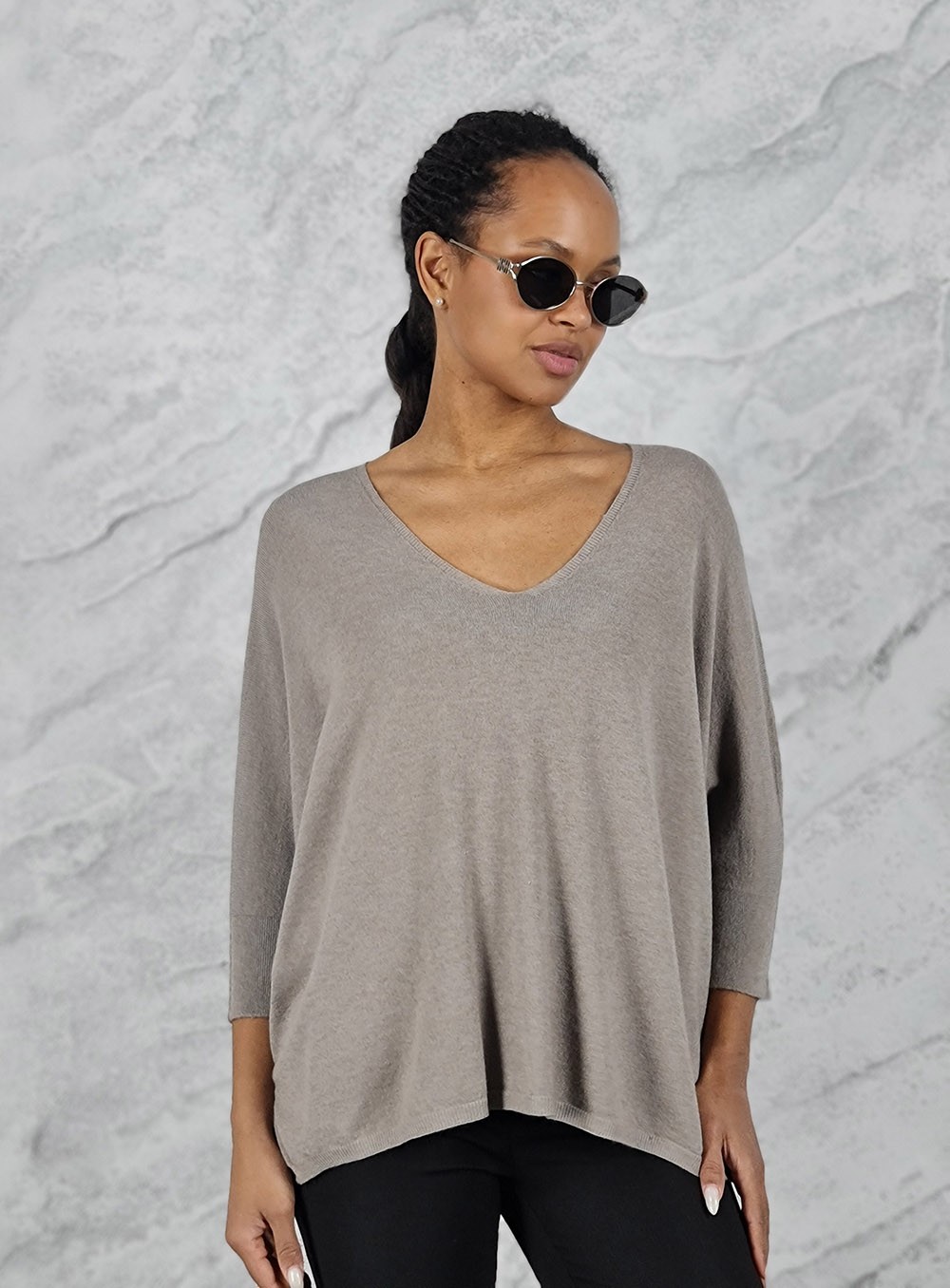 Джемпер Imperial v-вырез бежевый, фотография №1