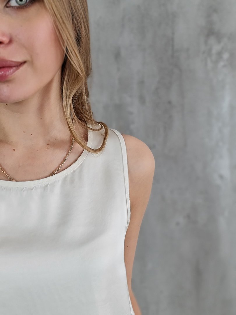 Костюм li.fe style топ с брюками молочный, фотография №5