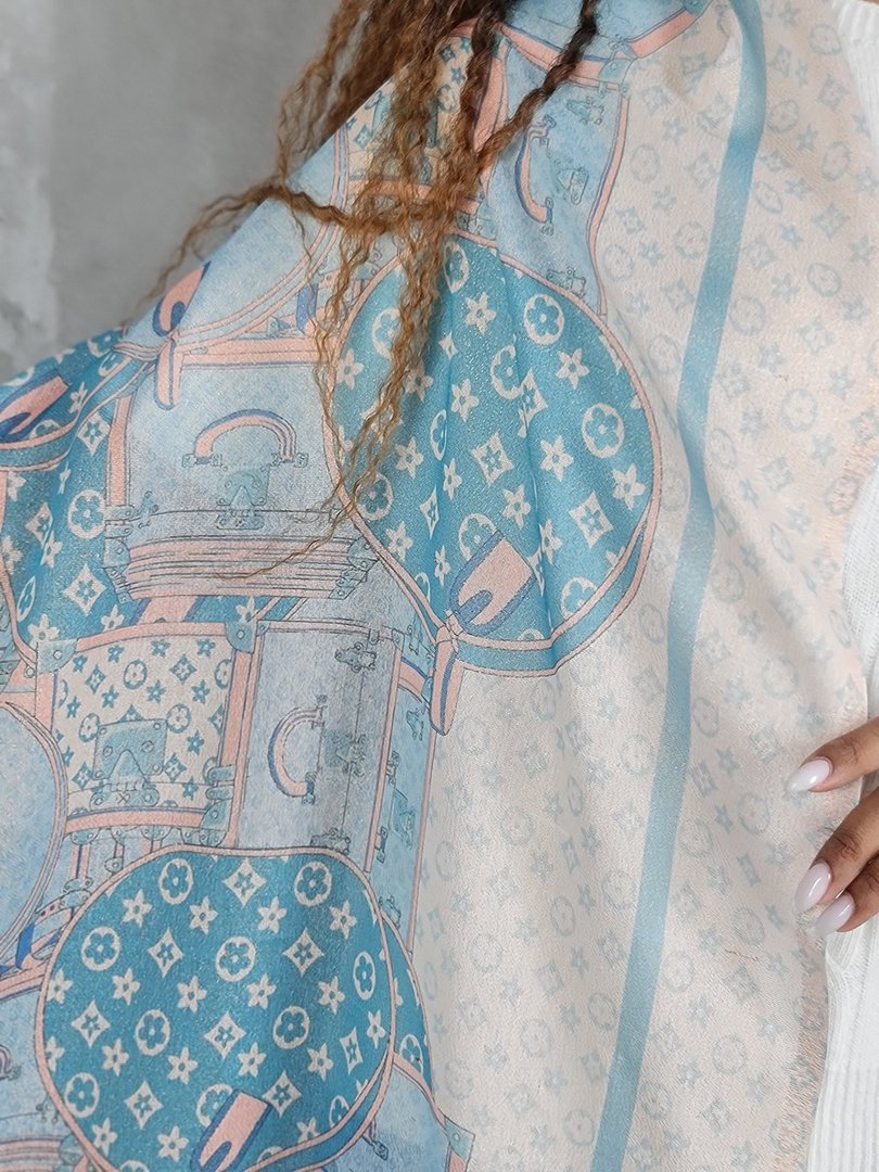 Шарф My Little Italy голубой, фотография №3