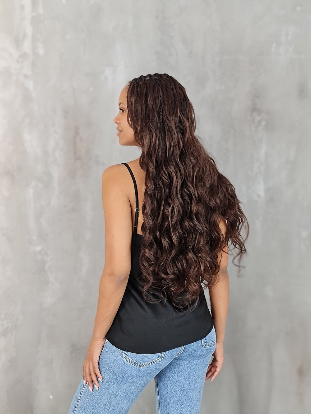 Топ на бретелях CLOTHÉ с кружевом на груди черный , фотография №3