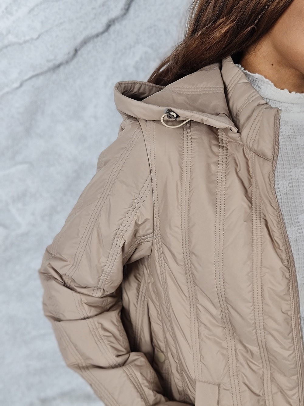 Куртка Monte Cervino с капюшоном кэмел, фотография №2