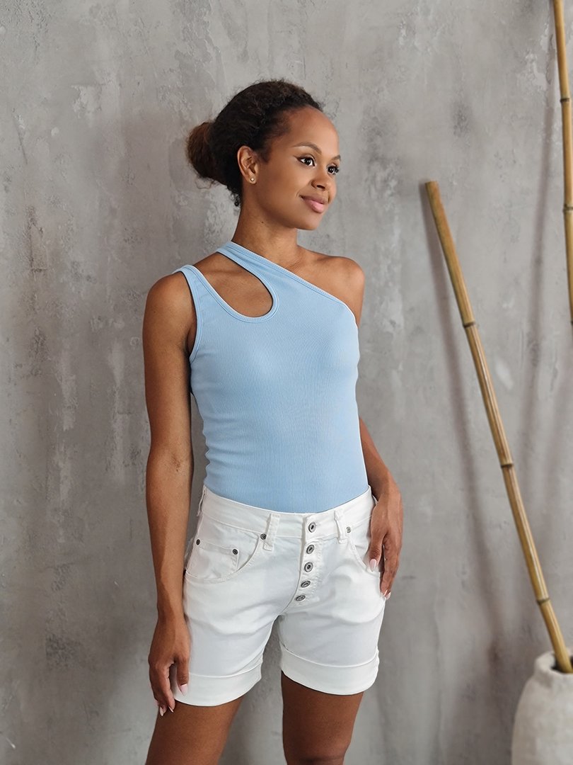 Шорты Please джинсовые белые, фотография №2