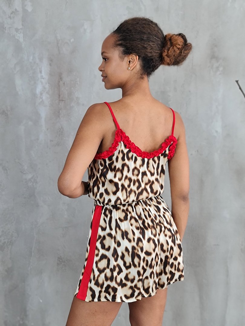 Топ Imperial с красными рюшами леопард, фотография №3