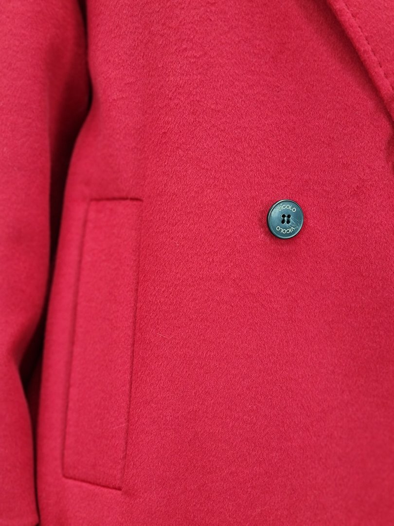 Пальто Vicolo на двух пуговицах красное, фотография №3