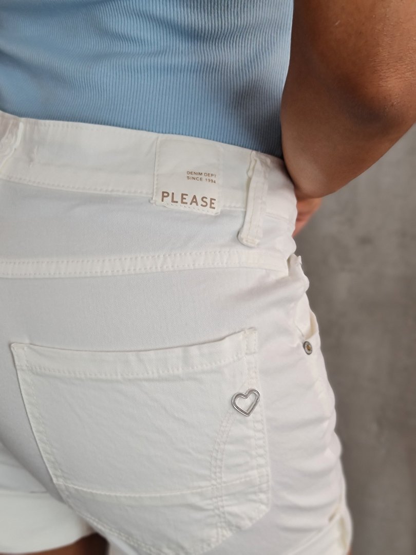 Шорты Please джинсовые белые, фотография №6