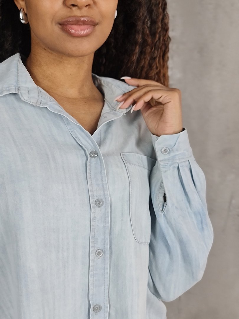 Костюм J&J Couture рубашка и брюки голубой, фотография №4