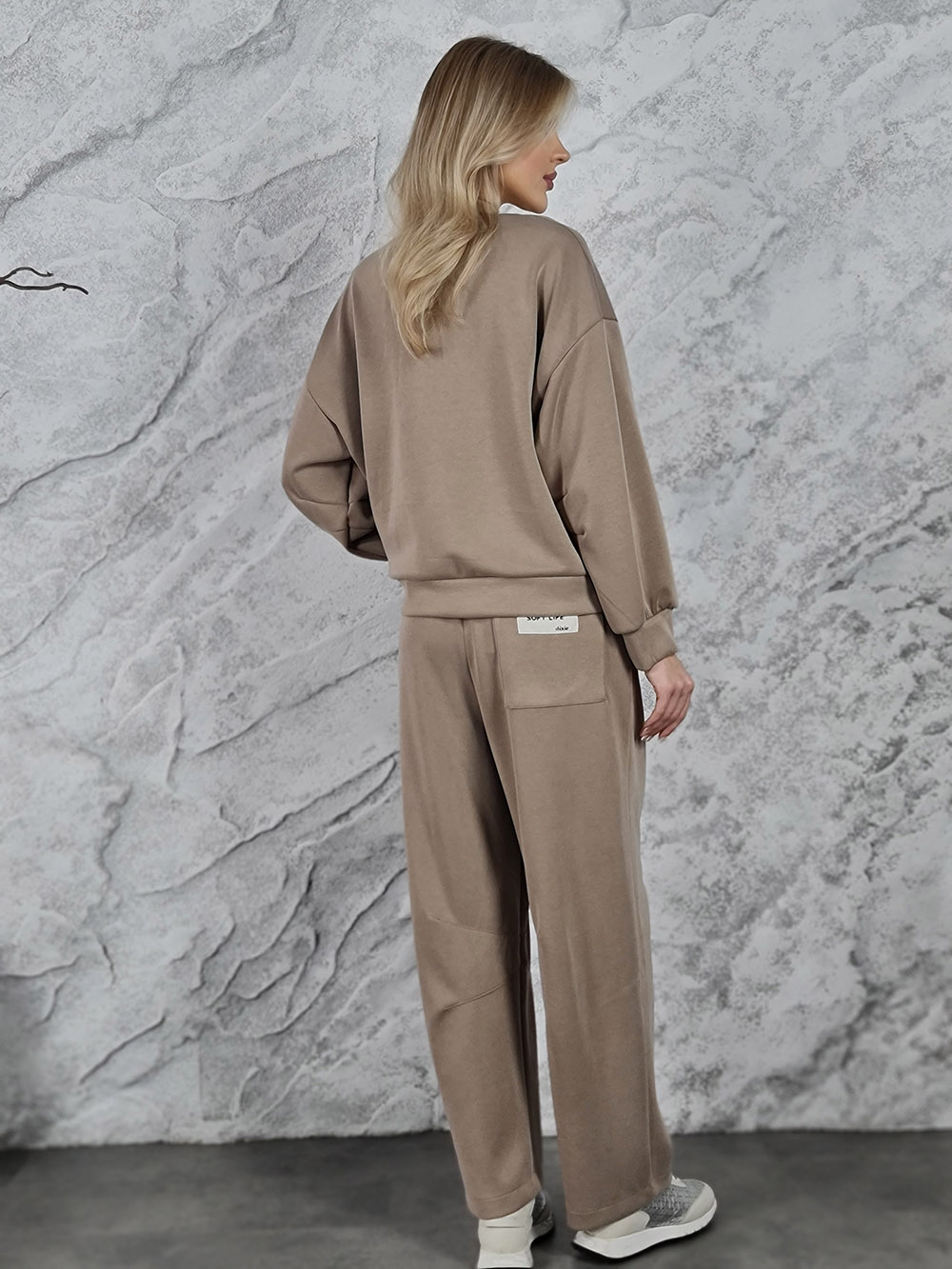 Костюм Dixie поло брюки на резинке "soft life" тауп, фотография №4