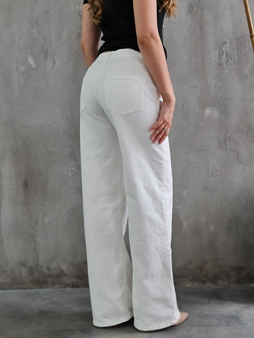 Джинсы Please широкие прямые белые, фотография №3